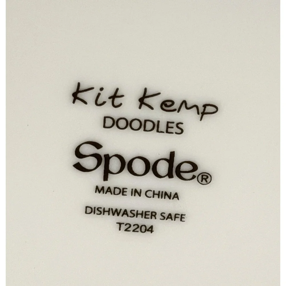 Spode Kit Kemp Doodles Teapot 32 oz Flower Power Fine China New T2204 2022